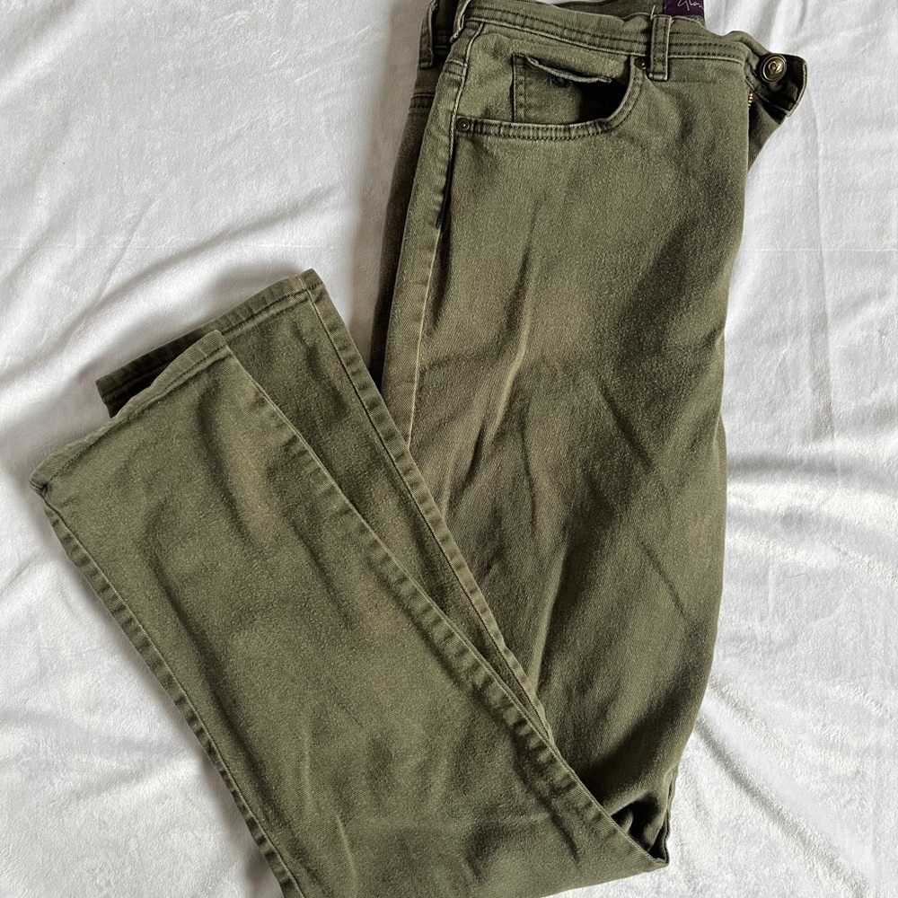 Pre-Loved Women’s Olive Green Jeans